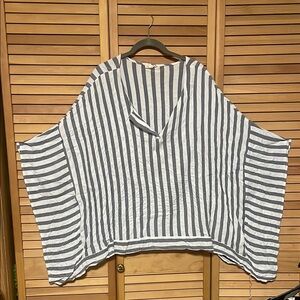 Striped Black and White Women's Tunic